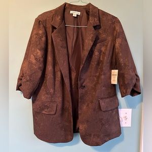 Coldwater Creek Foil Printed 3/4 Jacket